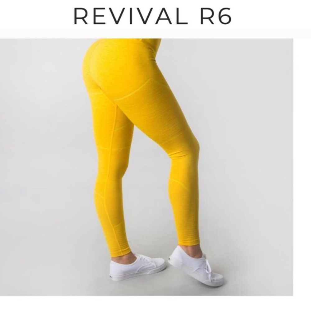 Alphalete revival yellow leggings